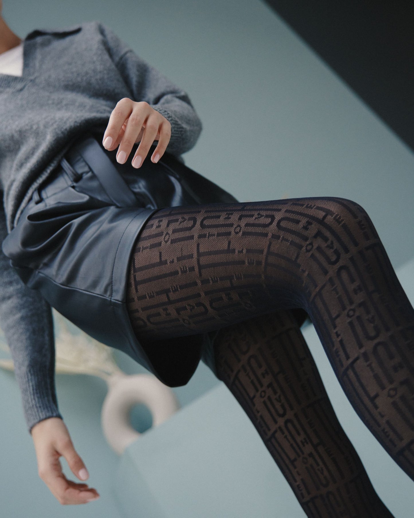 Strumpfhose mit Schriftzug - CONTE ART - Luzy
