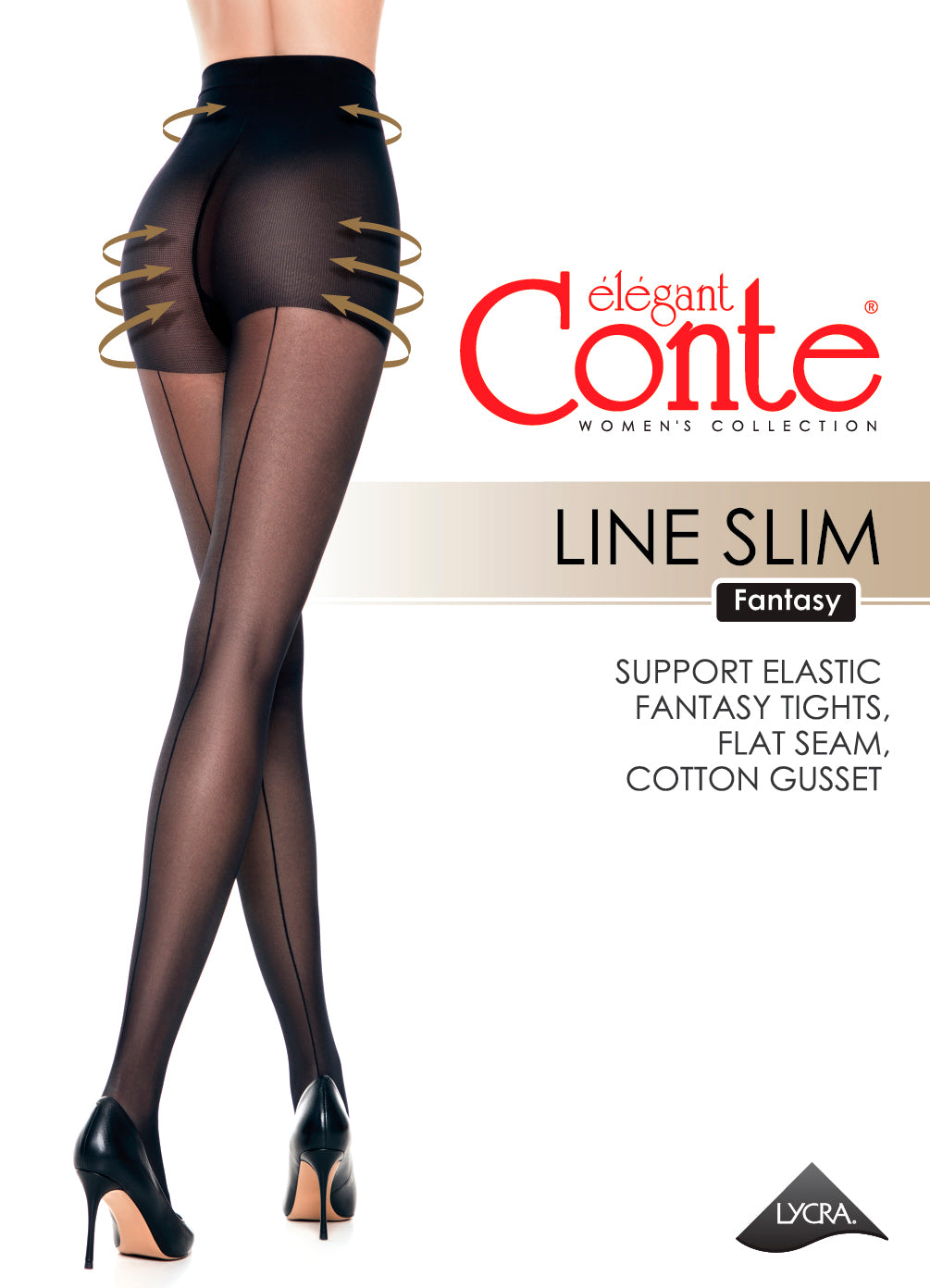 Strumpfhosen für Damen mit Nahtimitation - Conte Slim - Luzy