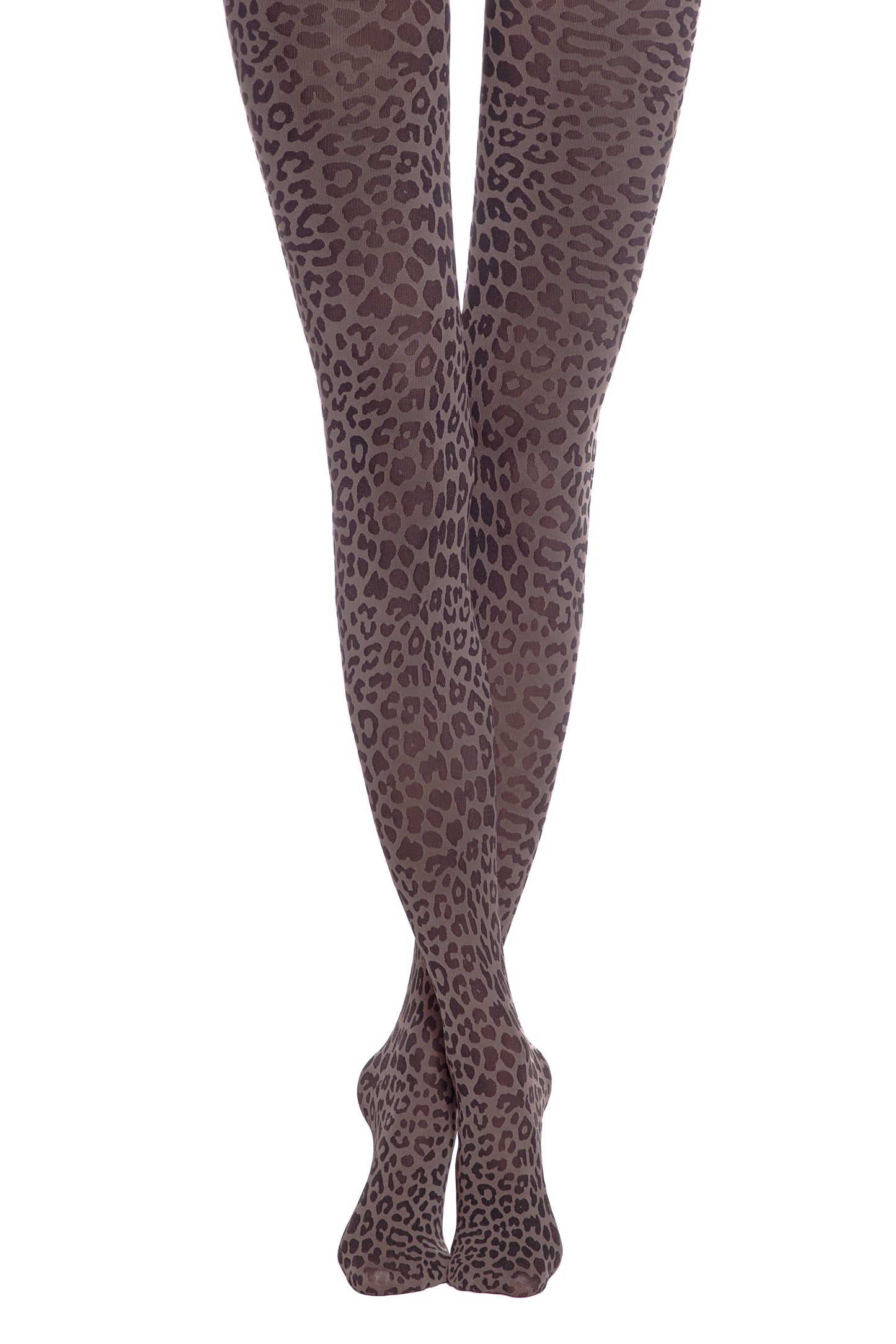 Blickdichte Damenstrumpfhose mit Leo Print- LEO 50 Den - Luzy