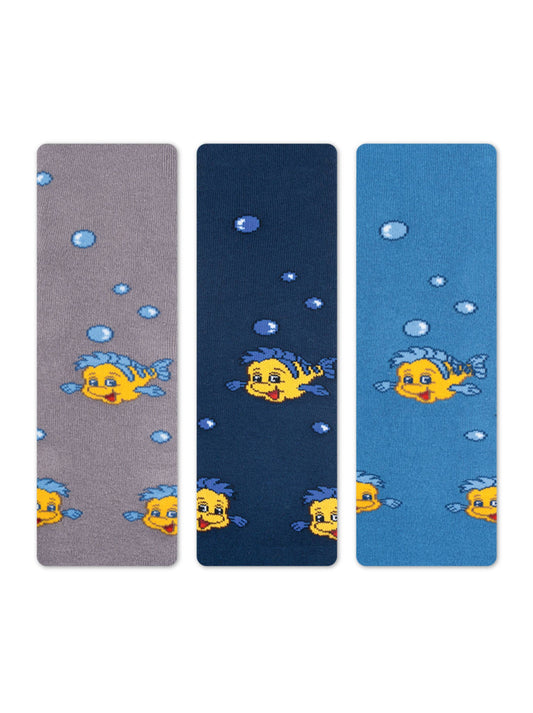 Warme Baumwolle Baby Kinder Strumpfhose  Fische Motiv - CONTE TERRY - Luzy