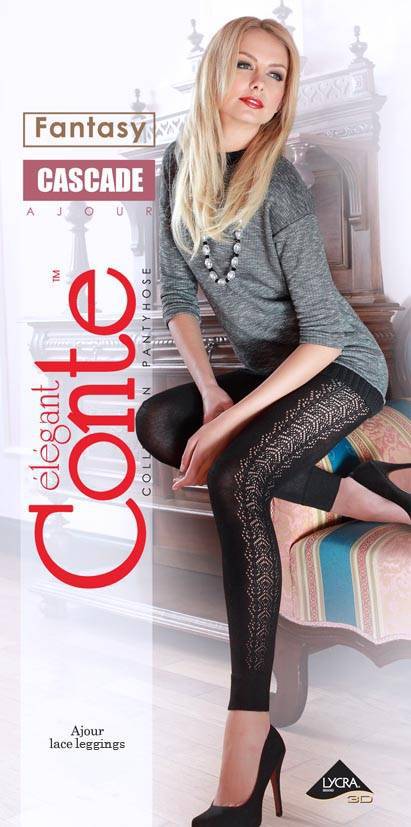 Ausgefallene Legging aus Baumwolle -CASCADE - Luzy