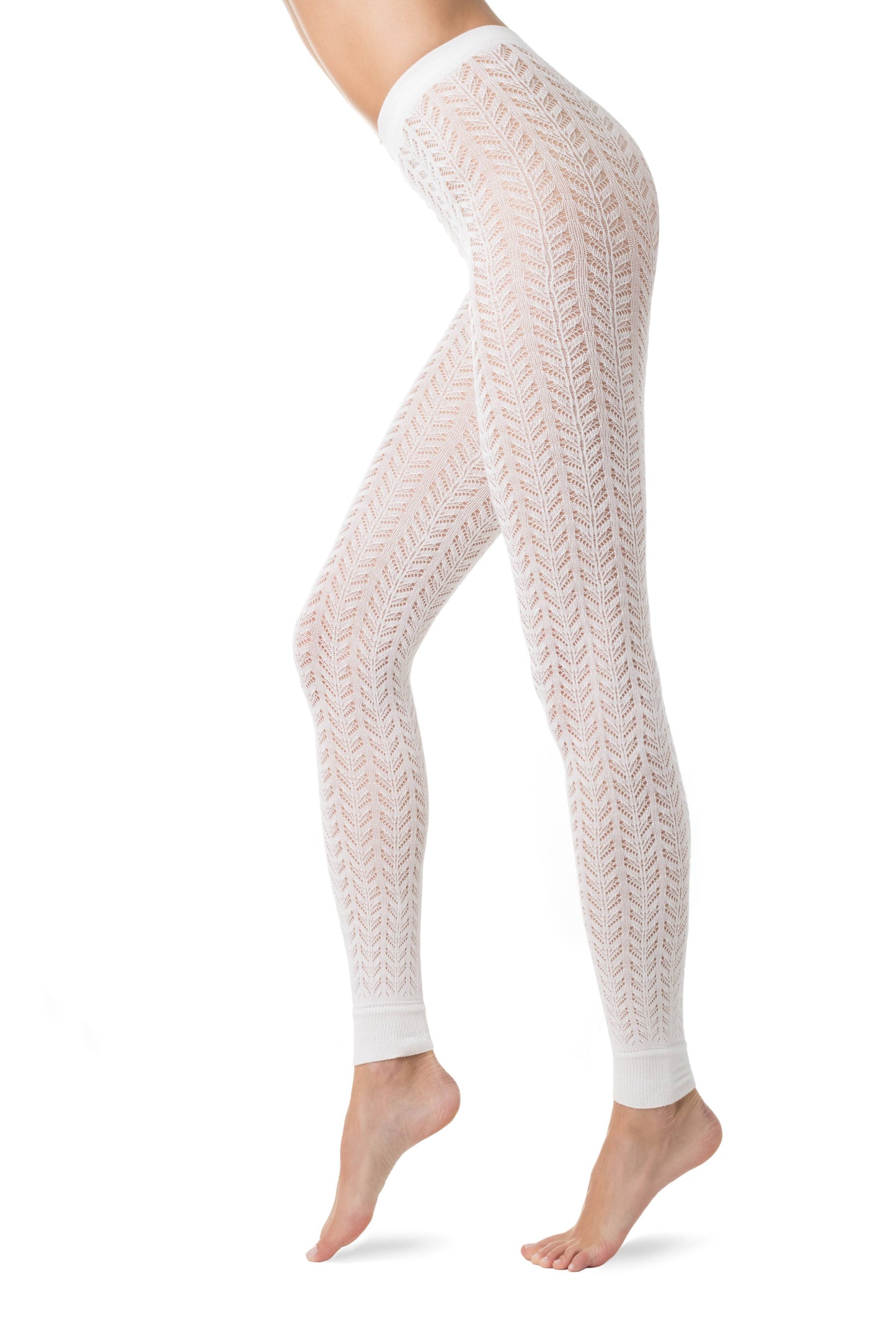 Legging mit Netz aufwändig gestrickt - ART - Luzy