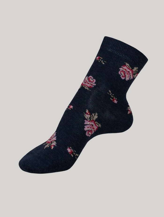 DAMEN SOCKEN MIT ROSENMUSTER - Luzy