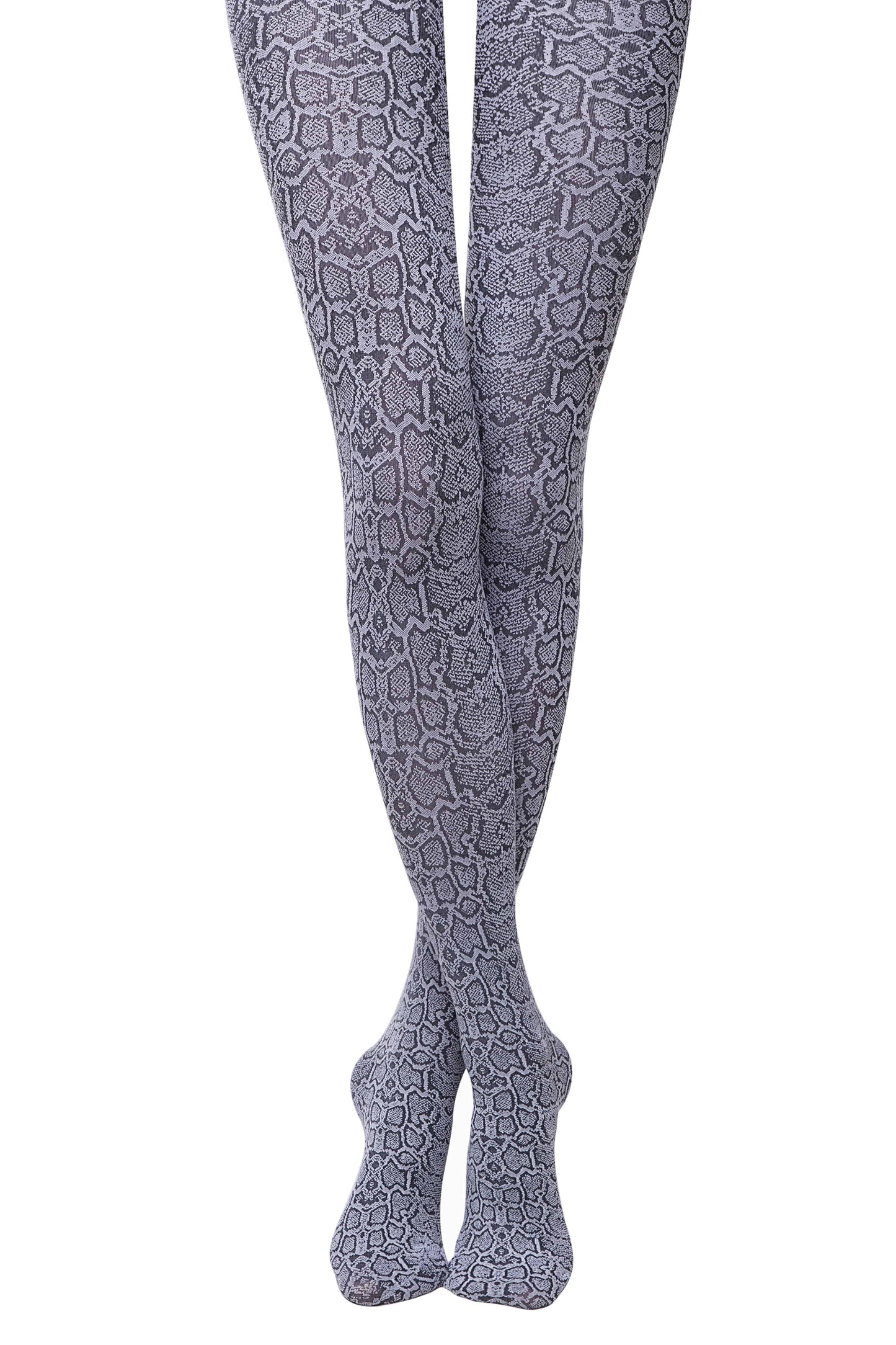 Blickdichte Damenstrumpfhose mit Schlangenmuster 50DEN -Python Fantasy - Luzy