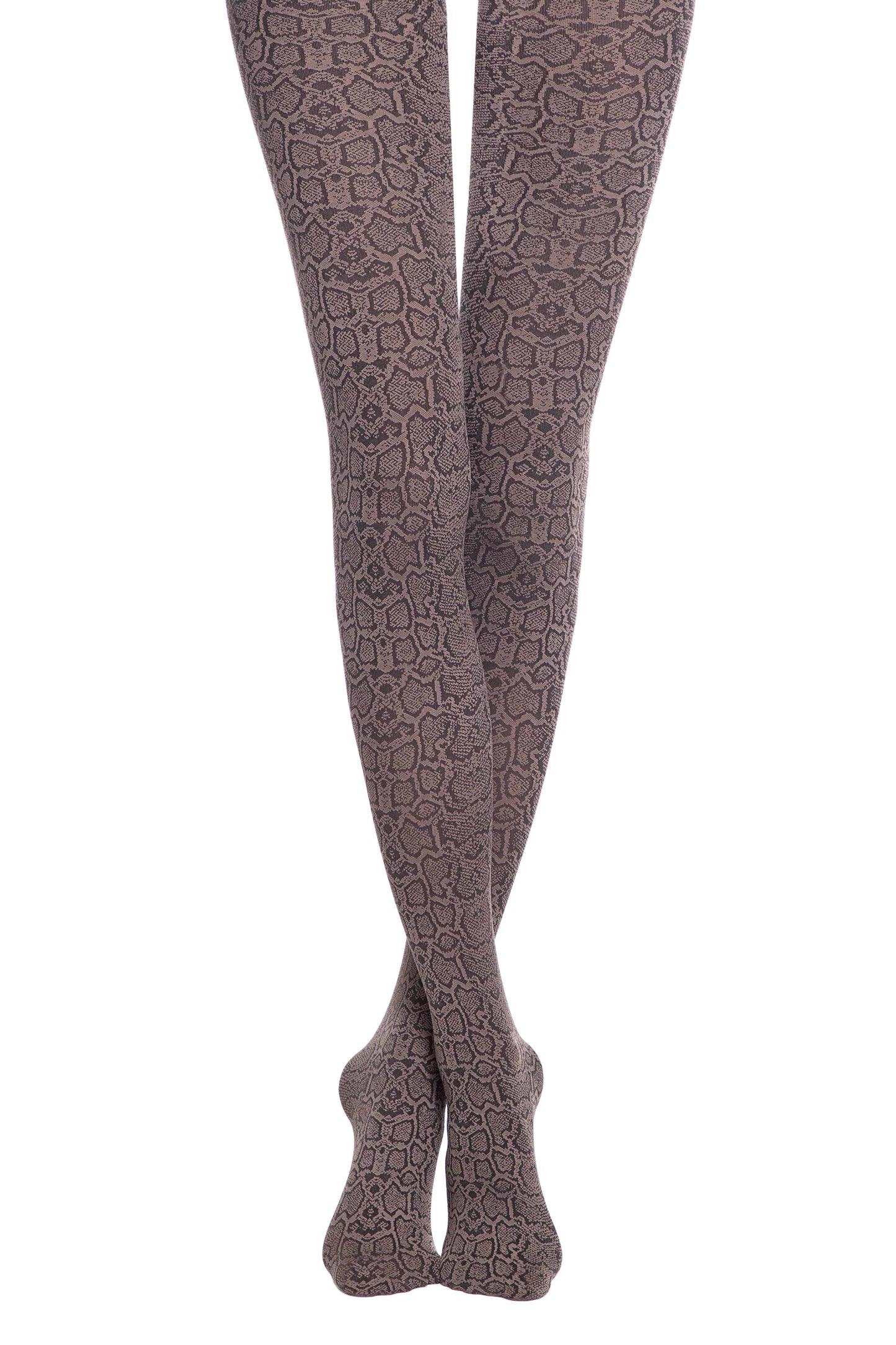 Blickdichte Damenstrumpfhose mit Schlangenmuster 50DEN -Python Fantasy - Luzy