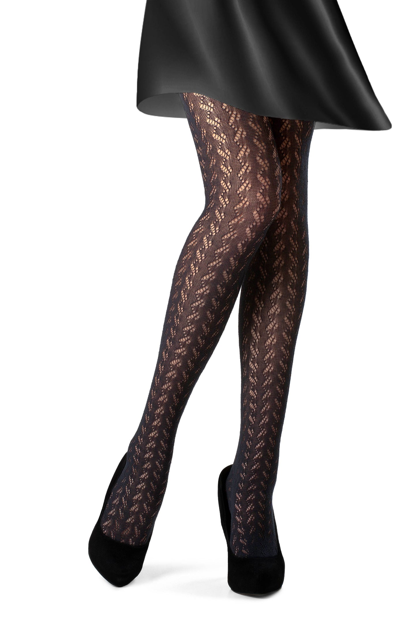 Hochwertige warme Spitzenstrumpfhose mit 3D Effekt -CONTE BEAUTY - Luzy