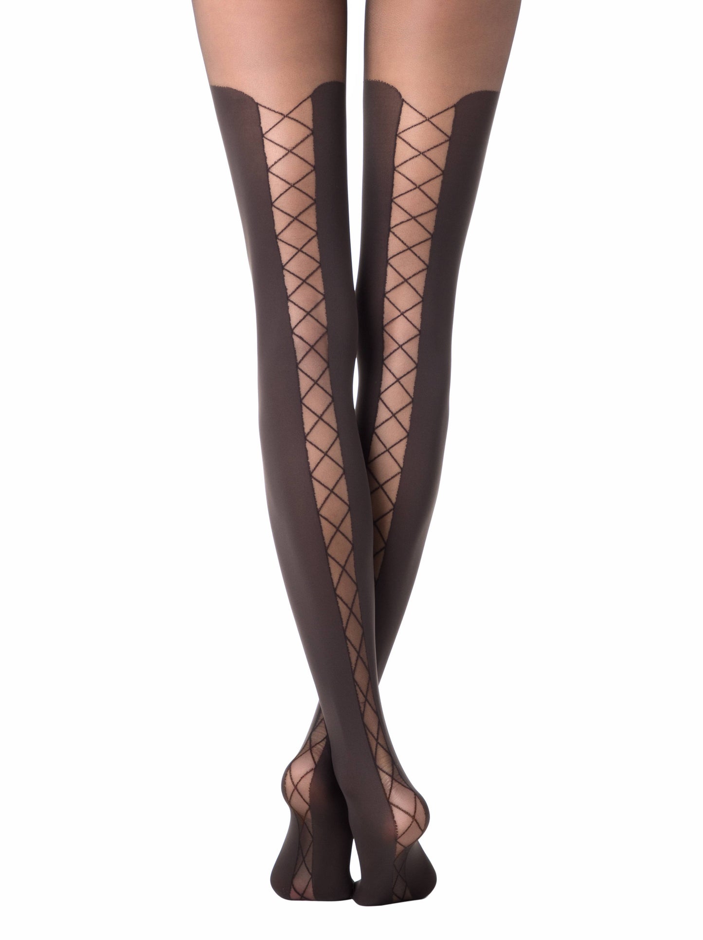 Overknee Optik Blickdichte Damenstrumpfhose Poema 50 Den - CONTE POEMA - Luzy