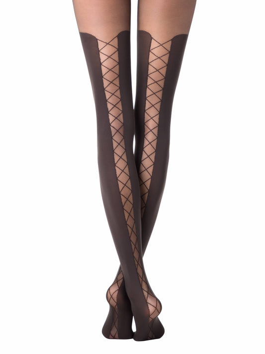 Overknee Optik Blickdichte Damenstrumpfhose Poema 50 Den - CONTE POEMA - Luzy