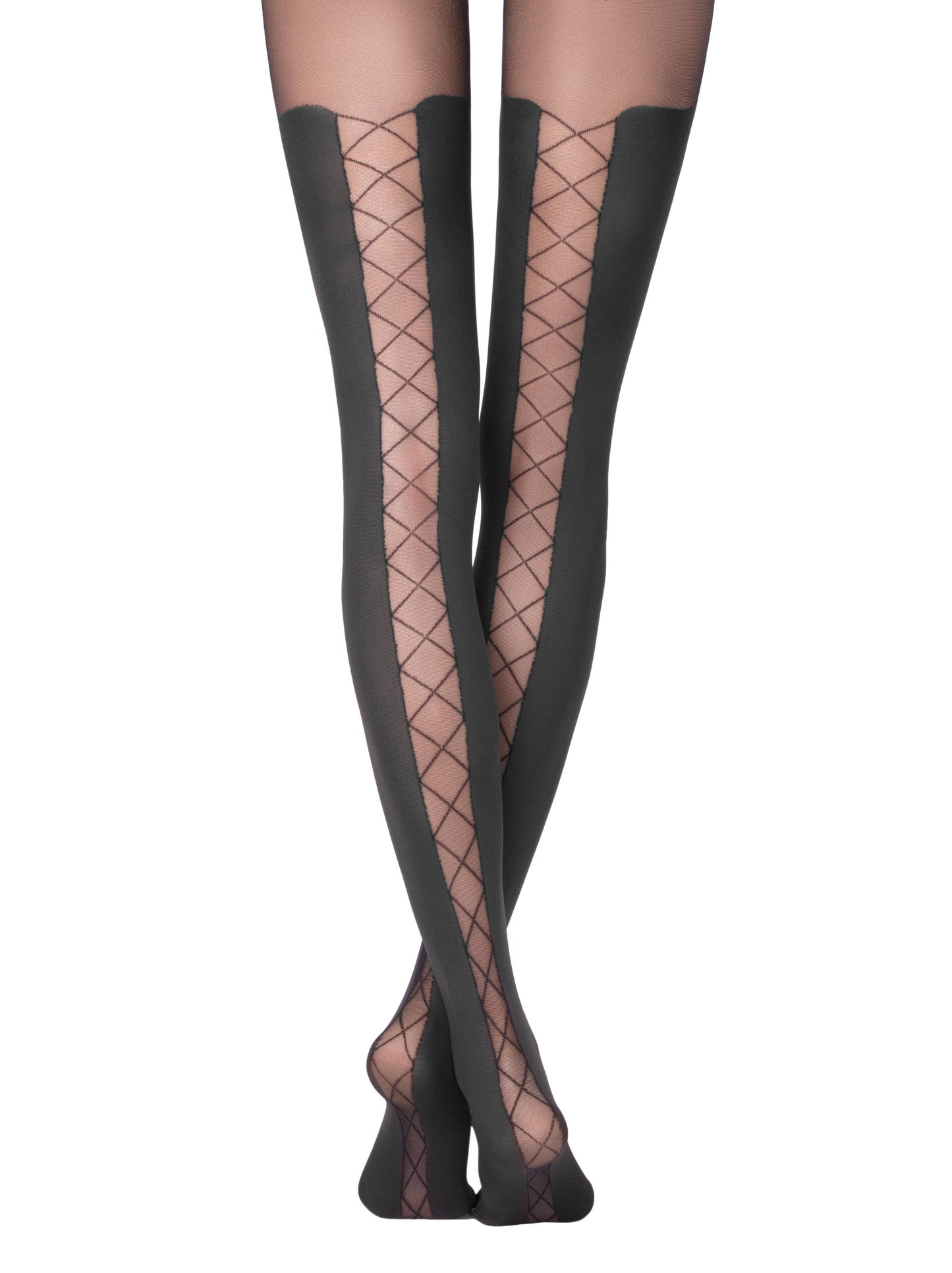 Overknee Optik Blickdichte Damenstrumpfhose Poema 50 Den - CONTE POEMA - Luzy
