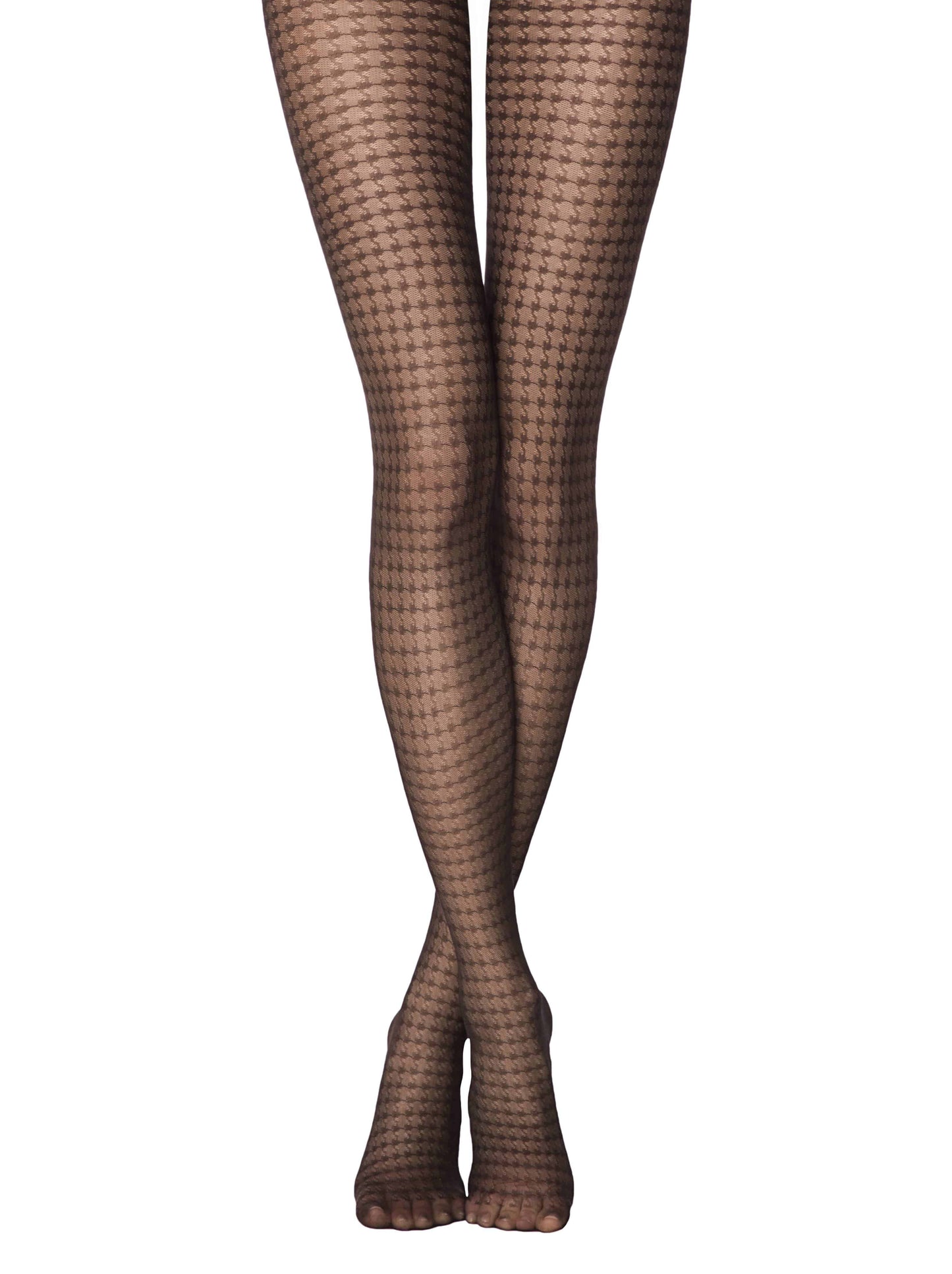 Damenstrumpfhose Fantasy Spitze Netz mit geometrischem Muster -CONTE ENCORE - Luzy