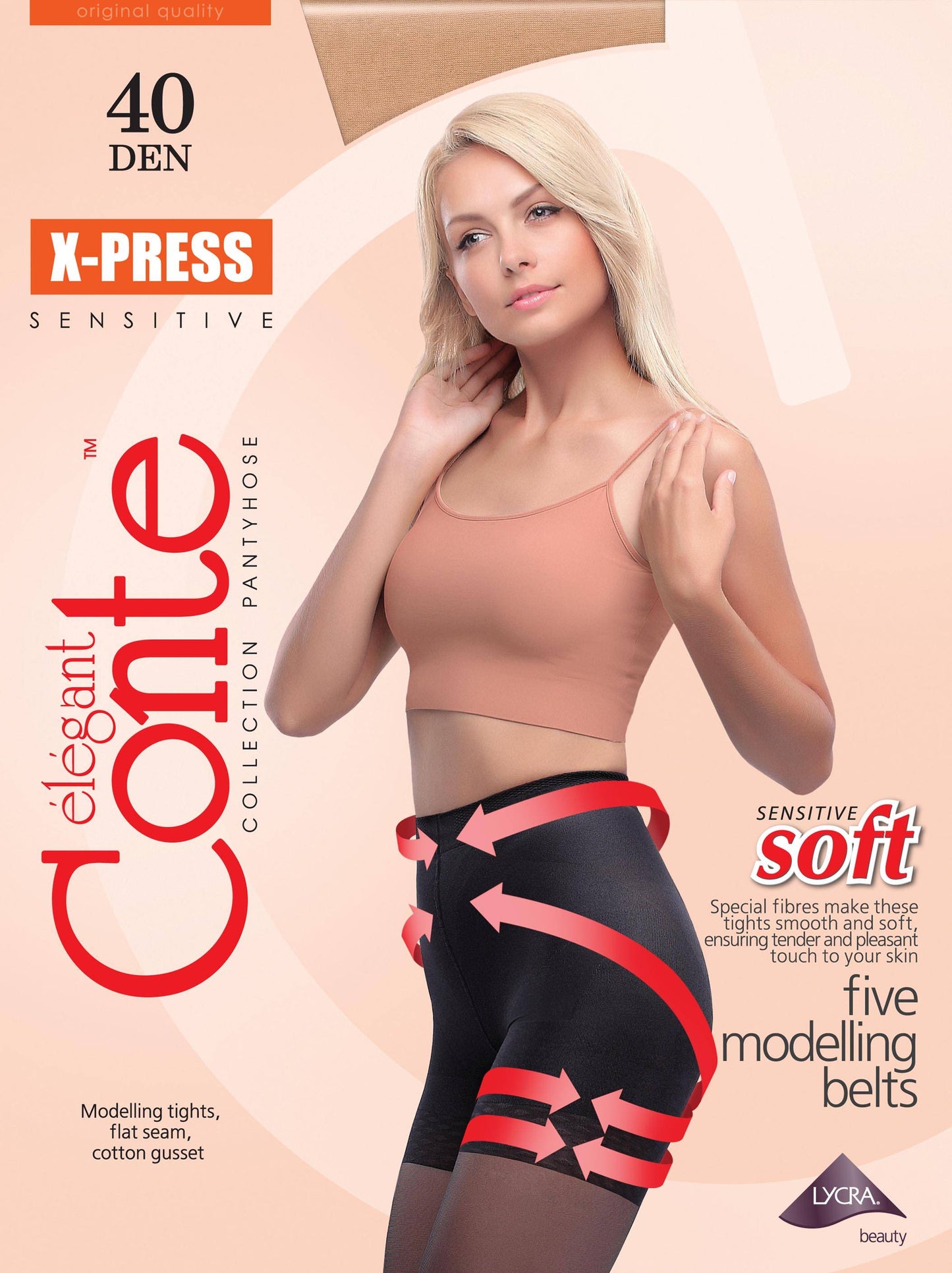 Shaping Strumpfhose mit 5 Zonen -X-PRESS - Luzy