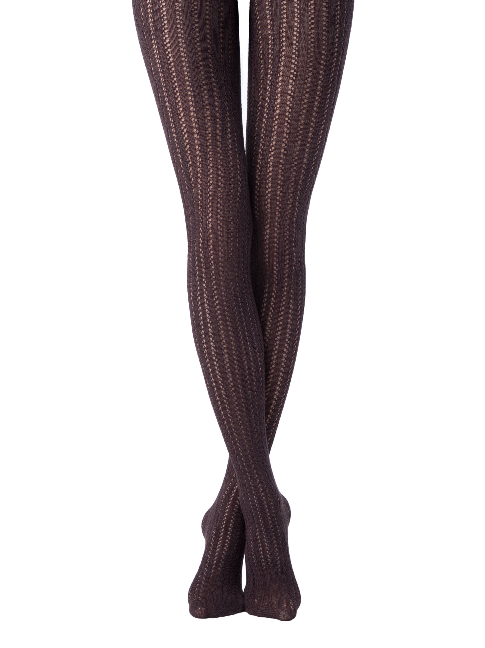 Warme Spitzenstrumpfhose mit 3D-Effekt -Fashion Fantasy - Luzy