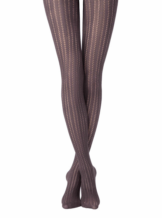 Warme Spitzenstrumpfhose mit 3D-Effekt -Fashion Fantasy - Luzy