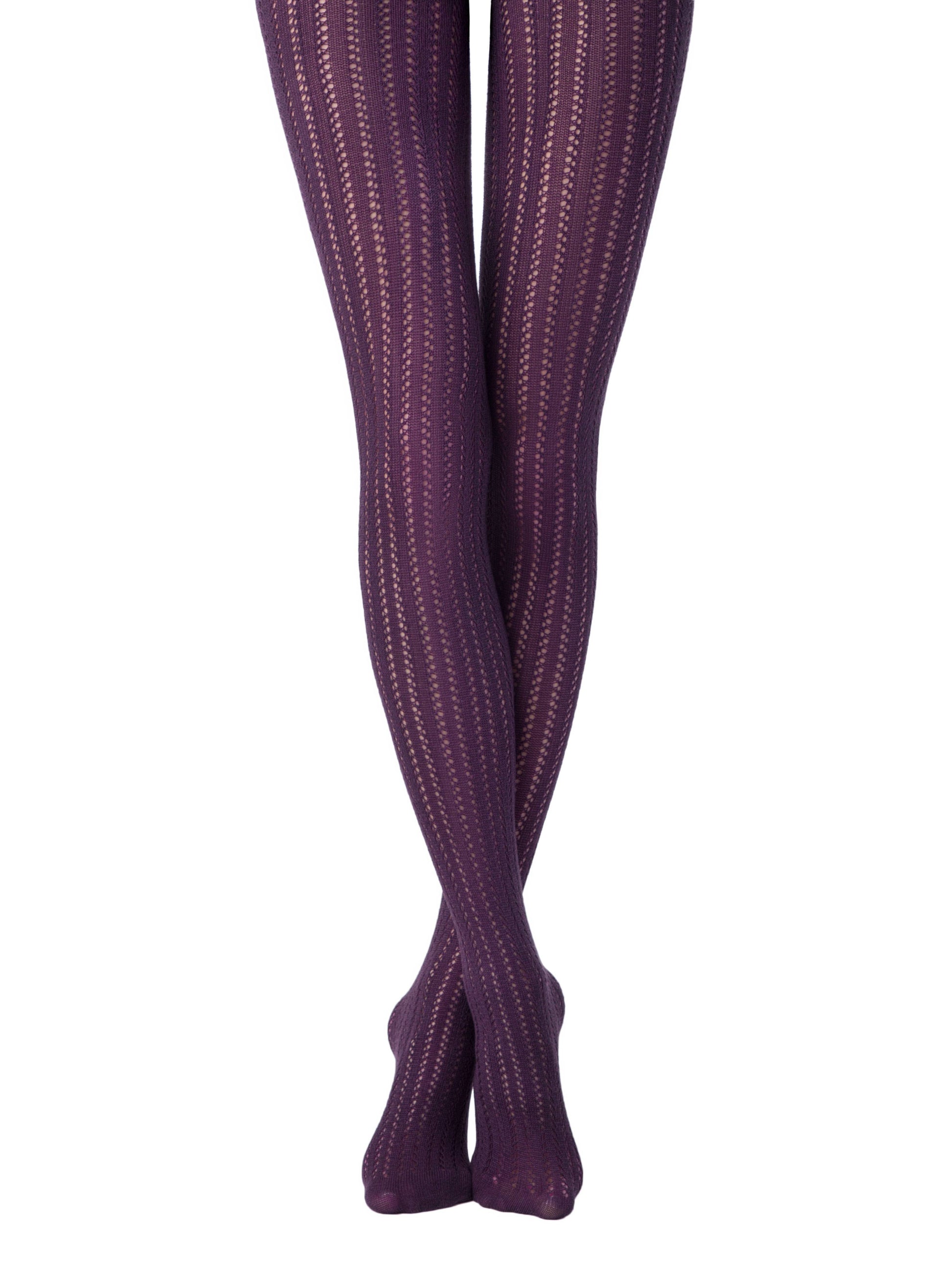Warme Spitzenstrumpfhose mit 3D-Effekt -Fashion Fantasy - Luzy