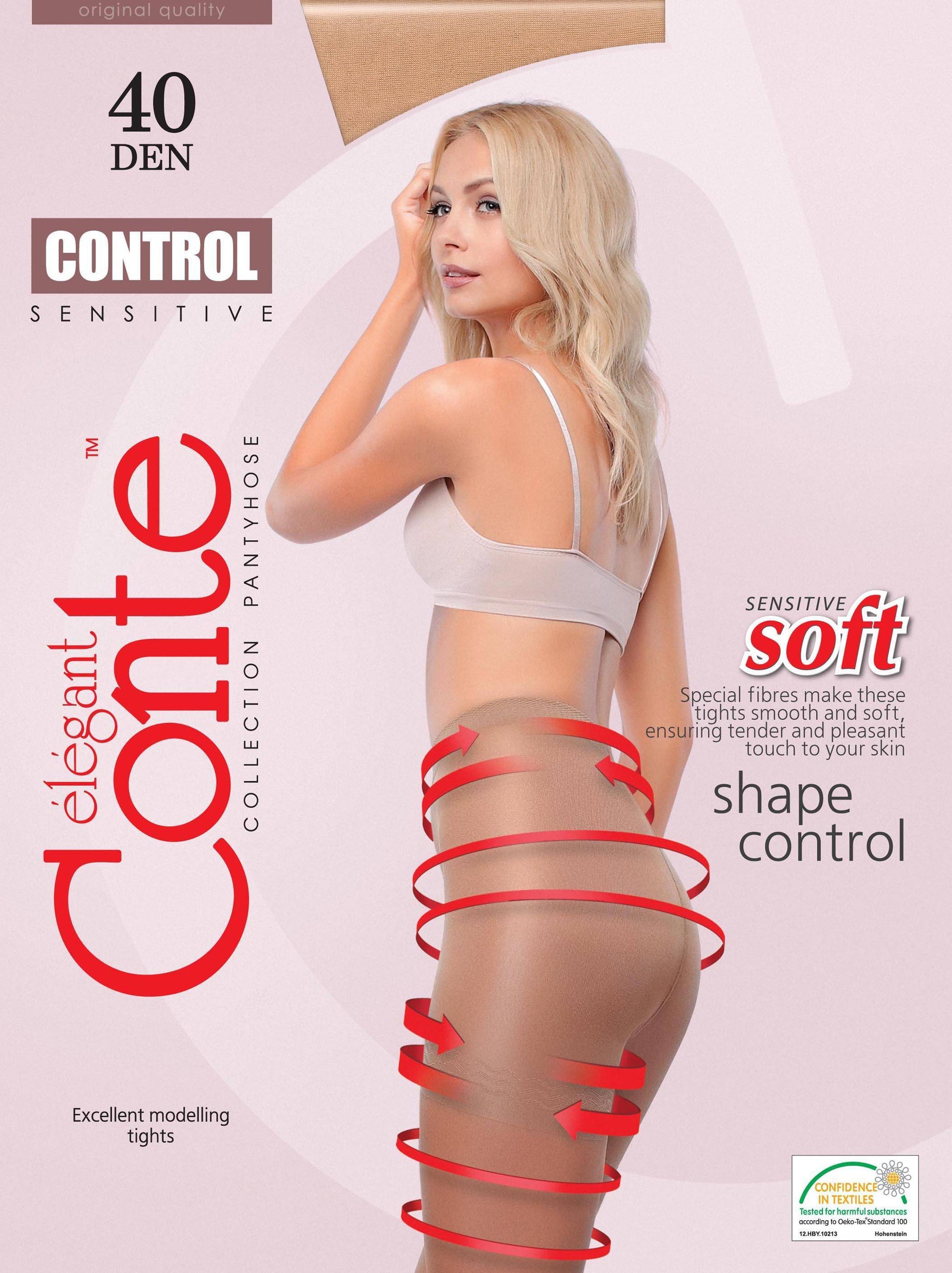 Modellierende Damenstrumpfhose Shape Effekt - CONTE CONTROL - Luzy